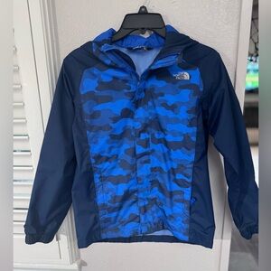 The North Face DRYVENT Navy and Blue Camouflage Jacket